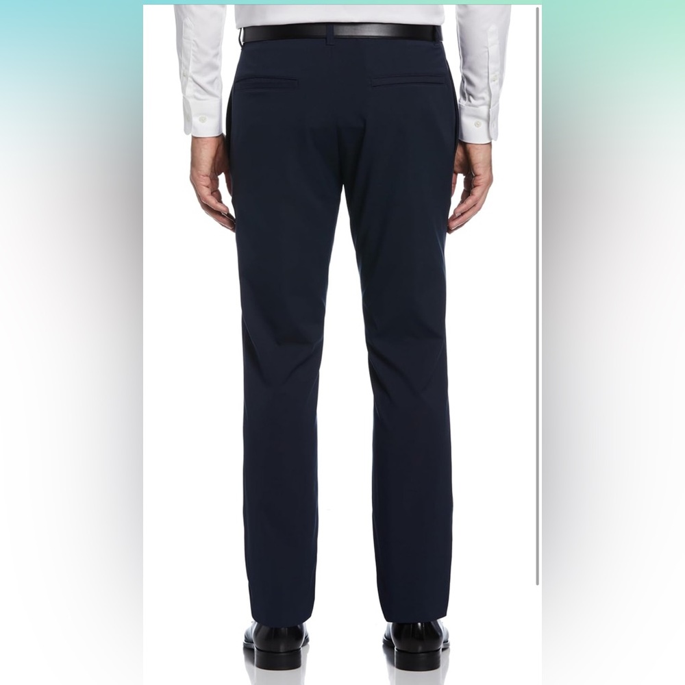 Perry Ellis Portfolio Slim Fit Men's Dress Pants Stretch Fabric 36x32 - Picture 2 of 5